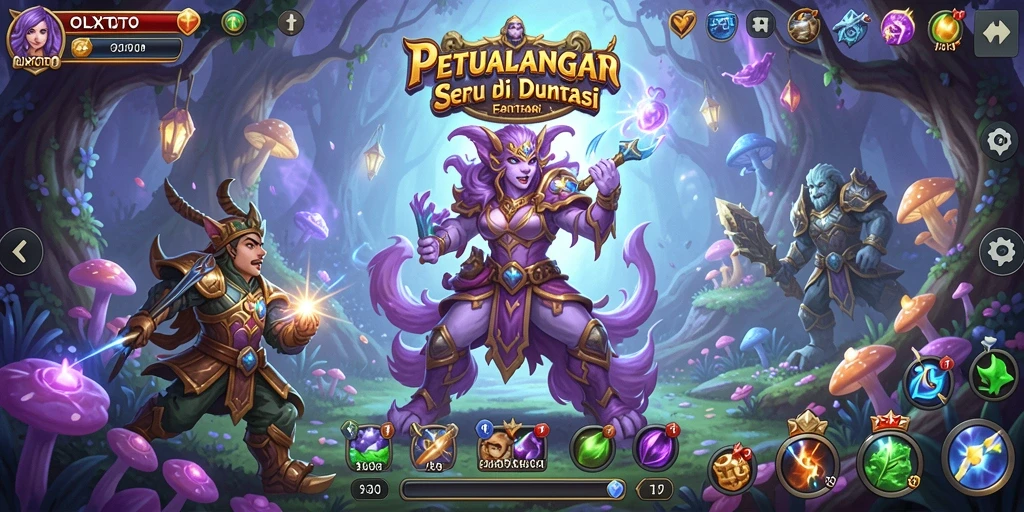 Screenshot OLXTOTO menampilkan pemain menjelajahi petualangan seru.
