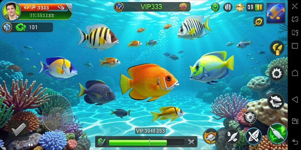 Tampilan utama gameplay Tembak Ikan yang menarik dan menantang.